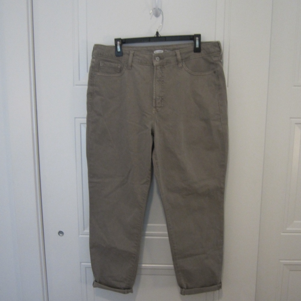Old Navy OG Straight High Rise Tan Pants